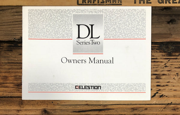 Celestion DL Series TWO Speaker Service Manual *Original*