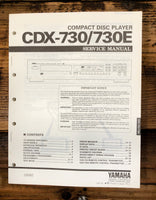 Yamaha CDX-730 CDX-730E CD Player  Service Manual *Original*