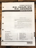 Yamaha RX-385 R-95 RX-385RDS Receiver Service Manual *Original*