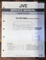 JVC TD-R272 -R272BK Cassette  Service Manual *Original*
