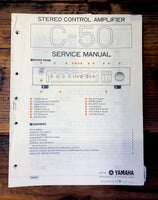 Yamaha C-50 Preamp / Preamplifier  Service Manual *Original*