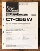 Pioneer CT-055W Cassette  Service Manual *Original*