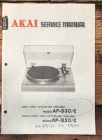 Akai AP-D30 AP-Q50  Service Manual *Original*