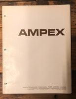 Ampex Micro 40 Micro 42 Cassette  Service Manual *Original*