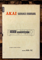 Akai HX-1C Cassette  Service Manual *Original*