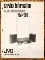 JVC RM-4000 Stereo  Service Manual *Original*