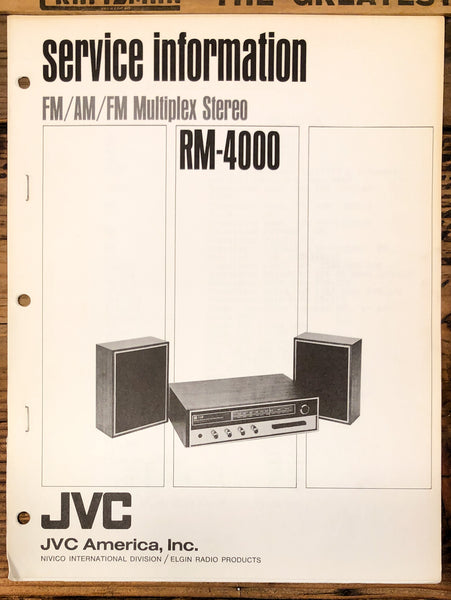JVC RM-4000 Stereo  Service Manual *Original*