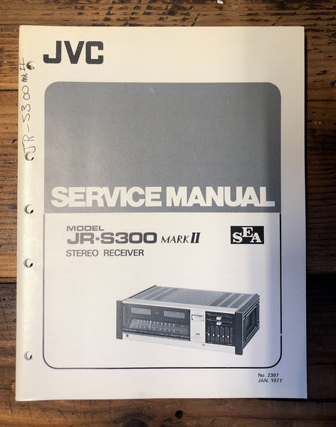 JVC JR-S300 MK2 / II Receiver  Service Manual *Original*