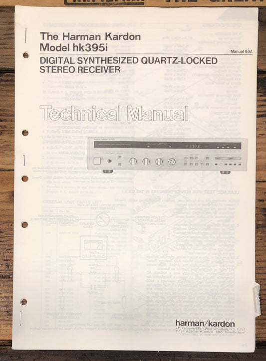 Harman Kardon HK395i HK-395i Receiver  Service Manual *Original*