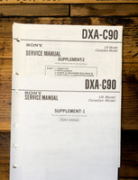 Sony DXA-C90 Stereo Supp. 1 & 2 Service Manual *Original*