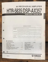 Yamaha HTR-5835 DSP-AX357 AV Receiver  Service Manual *Original*