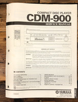 Yamaha CDM-900 CD Player  Service Manual *Original*