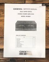 Onkyo M-5060R Amplifier Service Manual *Original*