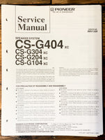 Pioneer CS-G104 -G204 -G304 -G404 Speaker  Service Manual *Original*