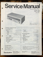 Technics ST-S1 Tuner  Service Manual *Original*