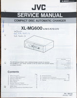 JVC XL-MG600 CD Changer  Service Manual *Original*