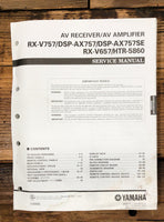 Yamaha RX-V757 DSP-AX757 HTR-5860 Receiver  Service Manual *Original*