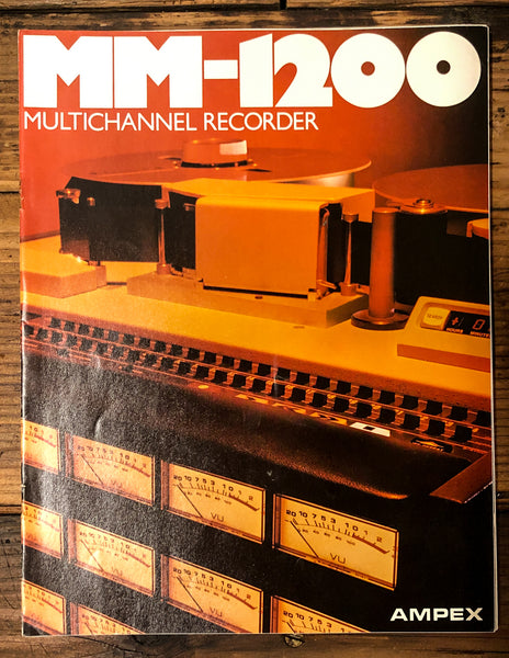 Ampex MM-1200 Recorder 5pg Brochure  *Original*