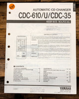 Yamaha CDC-610 -610U CDC-35 CD Player  Service Manual *Original*