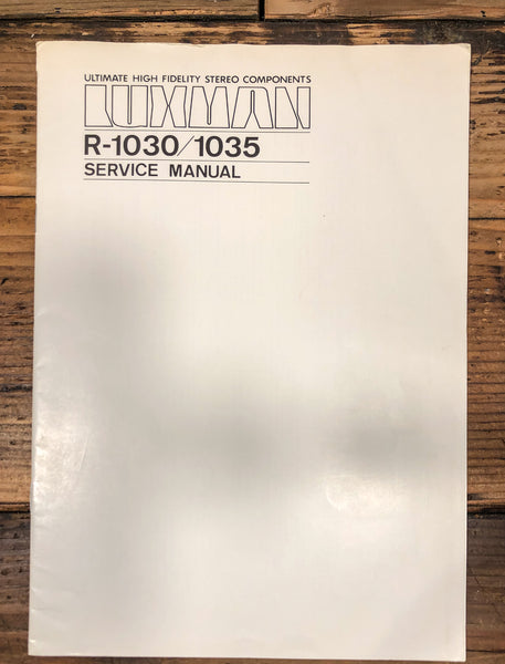 Luxman R-1030 R-1035 Receiver  Service Manual *Original*