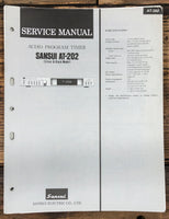 Sansui AT-202 Timer Service Manual *Original*