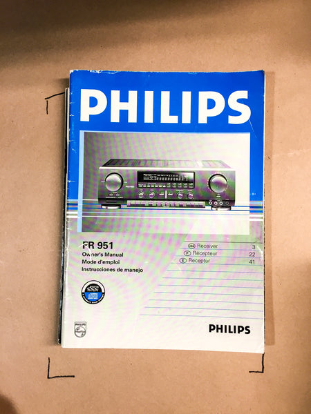Philips FR 951  Receiver Owners Manual *Original*