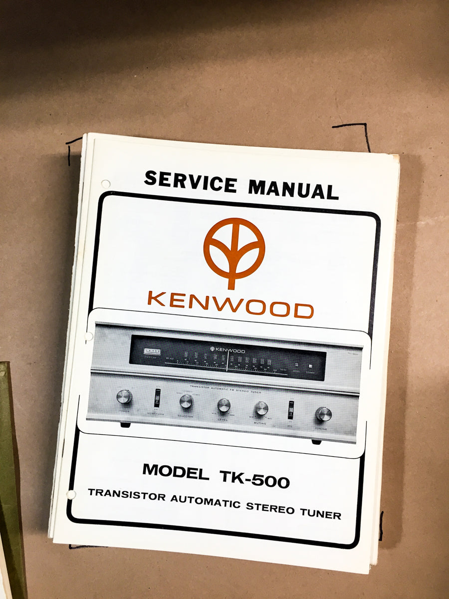 Kenwood TK-500 Tuner Service Manual *Original*  #2