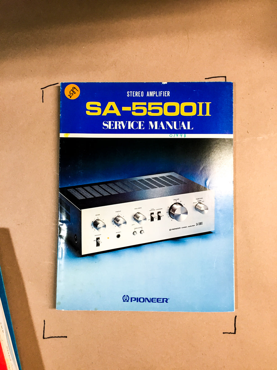 Pioneer SA-5500 II Amplifier Service Manual *Original*