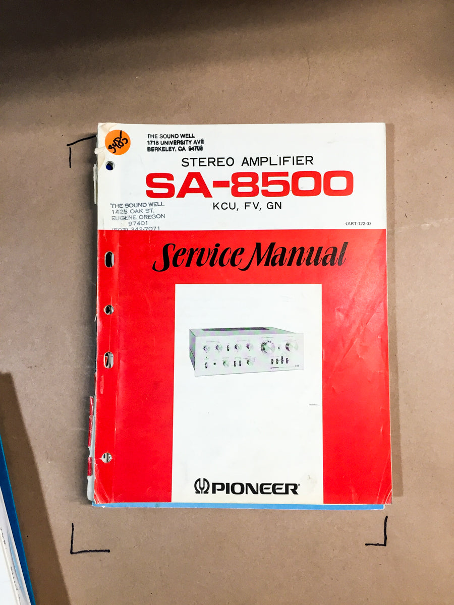 Pioneer SA-8500 Amplifier Service Manual *Original*