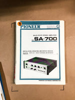 Pioneer SA-700 Amplifier Operating & Service Manual *Original*