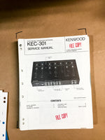Kenwood KEC-301 Crossover Service Manual *Original*