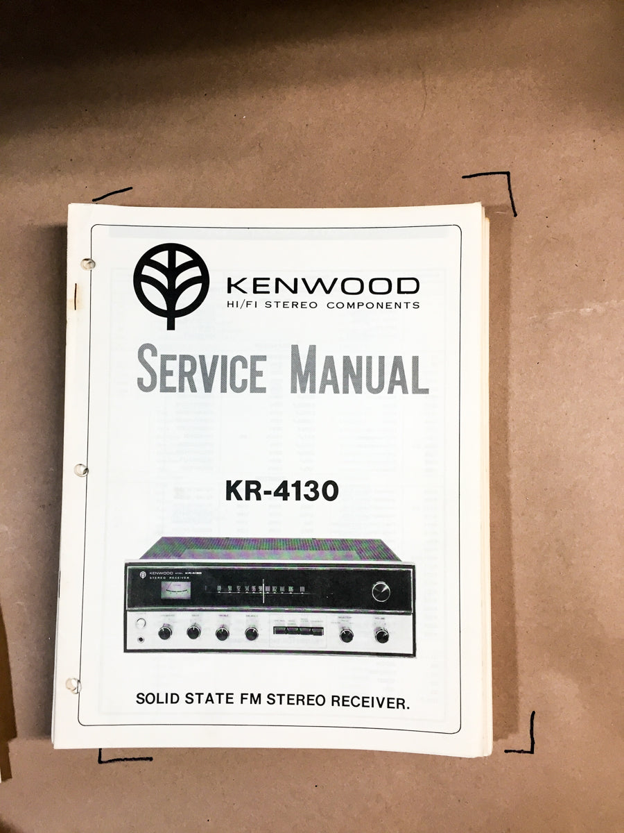 Kenwood KR-4130 Receiver Service Manual *Original*