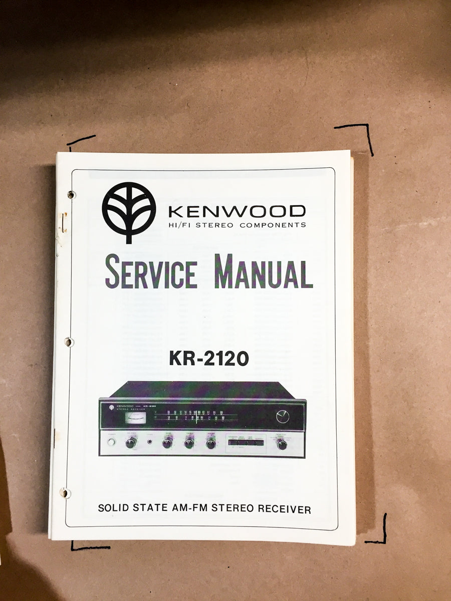 Kenwood KR-2120 Receiver Service Manual *Original*