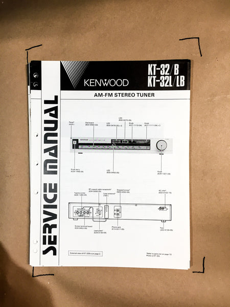 Kenwood KT-32 / KT-32B Tuner Service Manual *Original*