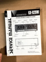 Kenwood KX-929W Cassette Service Manual *Original*