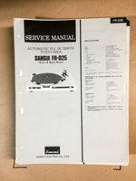 Sansui FR-D25 Turntable Service Manual *Original*