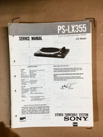 Sony PS-LX355 Turntable Service Manual *Original*