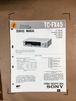 Sony TC-FX45 Cassette Service Manual *Original*