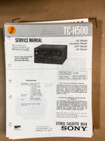 Sony TC-H500 Service Manual *Original*