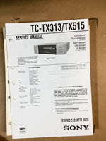 Sony TC-TX313 / TC-TX515 Service Manual *Original*