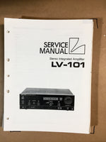 Luxman LV-101 Integrated Amplifier Service Manual *Original*