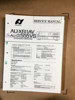 Sansui AU Alpha 555VS / AU-X611AV Integrated Amplifier Service Manual *Original*