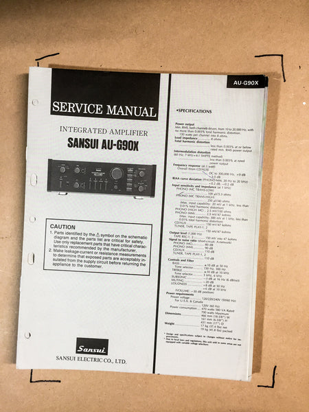 Sansui AU-G90X Integrated Amplifier Service Manual *Original*
