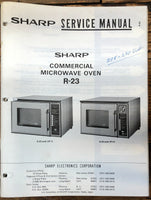 Sharp R-23 Microwave  Service Manual *Original*
