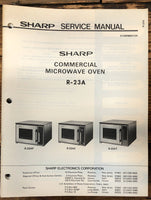 Sharp R-23A Microwave  Service Manual *Original*