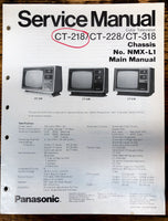 Panasonic CT-218 CT-228 CT-318 NMX-L1 TV  Service Manual *Original*