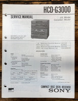 Sony HCD-G3000 Stereo  Service Manual *Original*