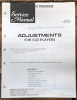 Pioneer Adjustments for CLD Players' Laserdisc ARP2064  Service Manual *Orig*