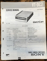 Sony VT-DC2 Switcher  Service Manual *Original*