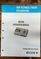 Sony MZ-R30 Mini Disc Player  User / Operation Manual *Original*